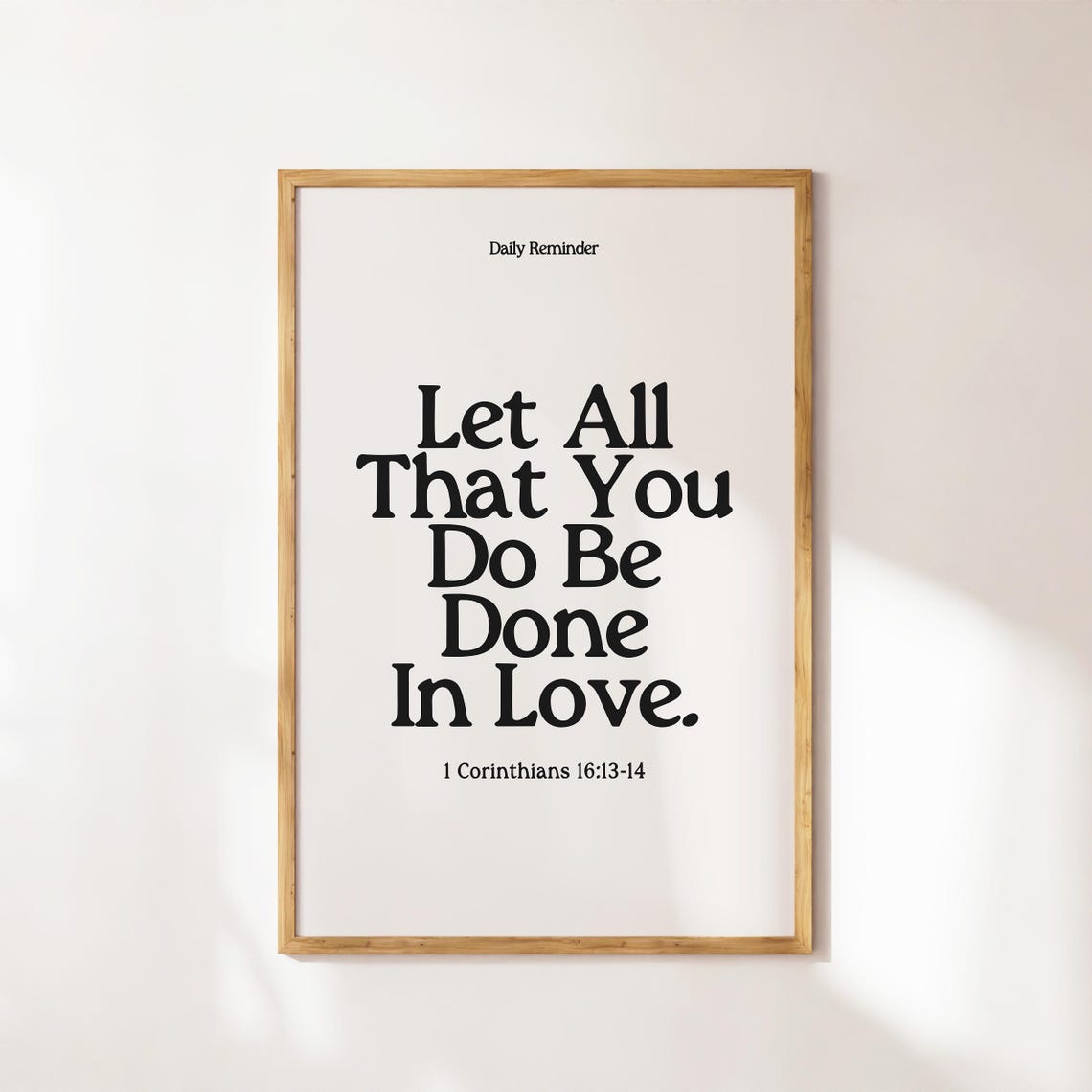 1 Corinthians 16 Christian Wall Art Trendy Apartment Decor Christian Prints Bible Verse Wall Art Wall Art