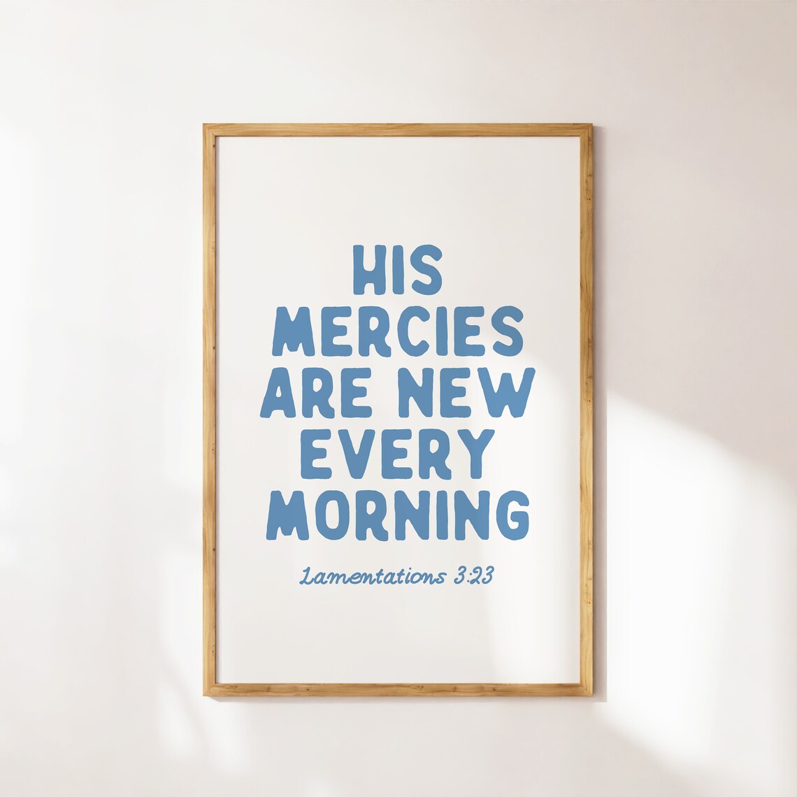 His Mercies Are New Every Morning Scripture Art Print - Image 4