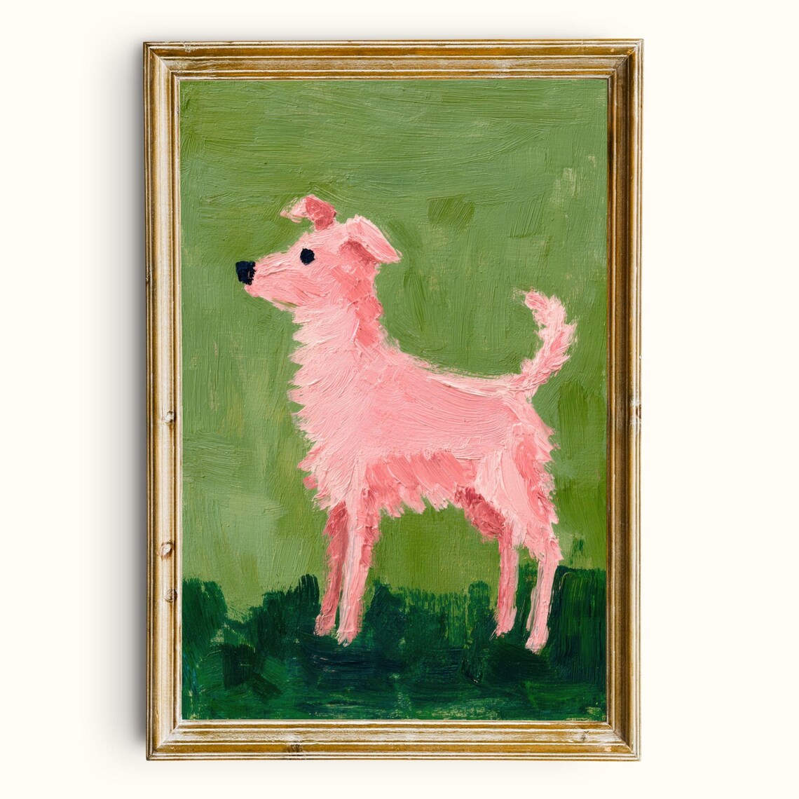 Colorful Dog Portrait, Terrier Art Print