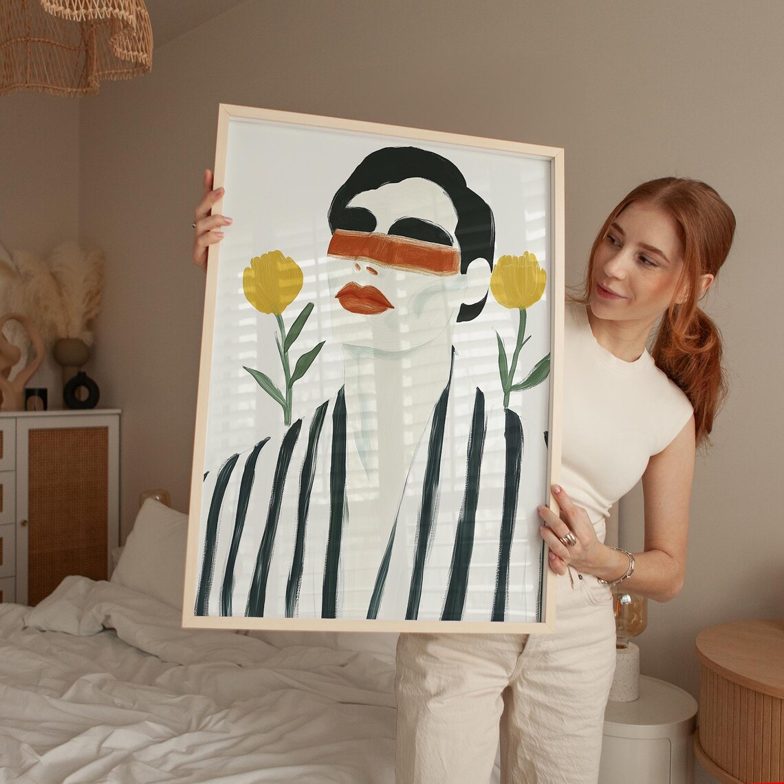 Abstract Men Print, Minimalist Contemporary Portrait - Image 4