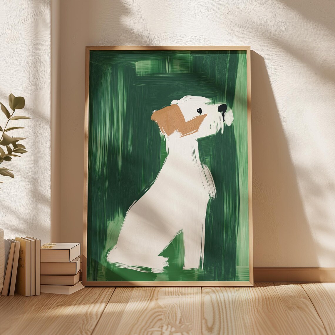 Minimalist Dog Portrait, Modern Pet Illustration - Image 2