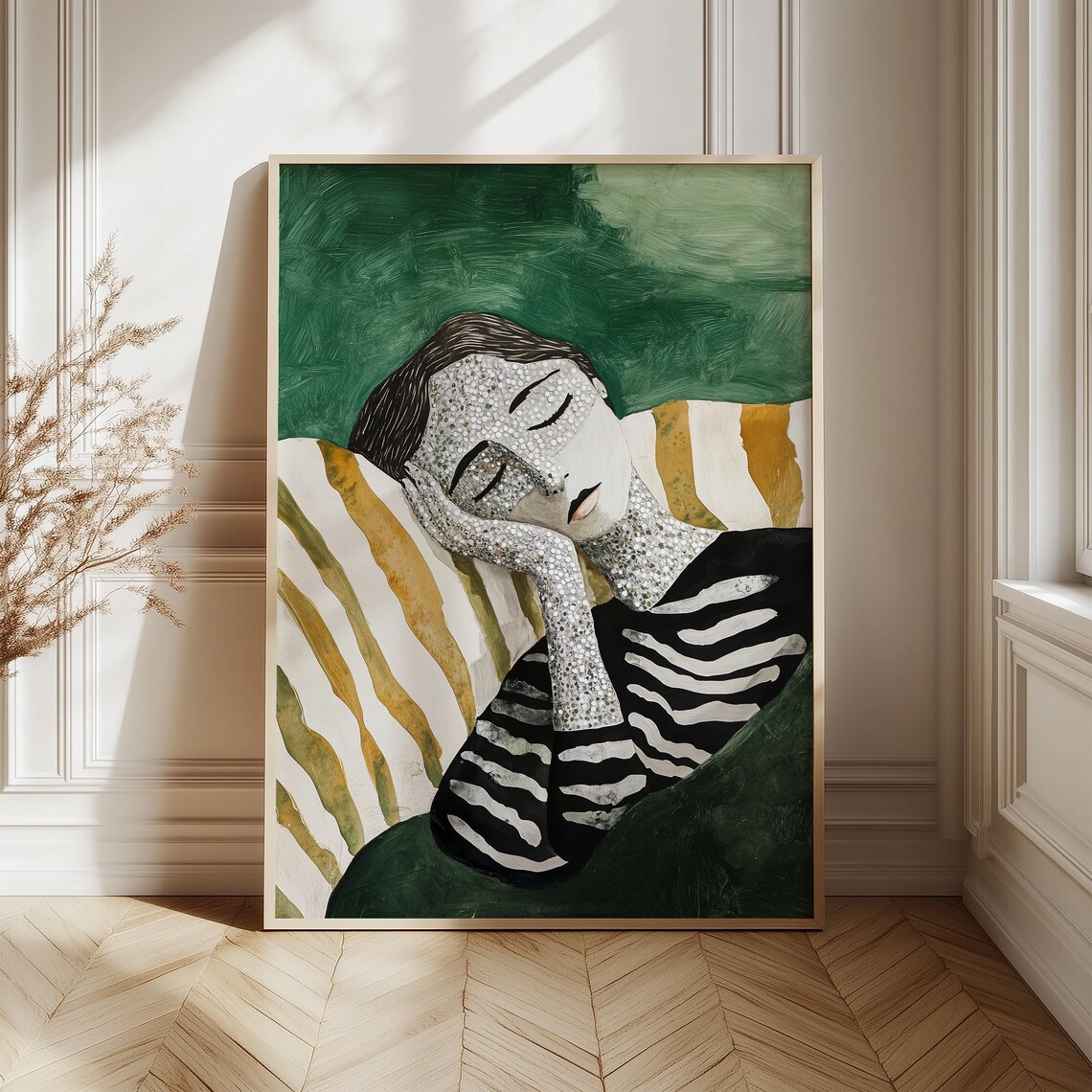 Dreamlike Abstract Portrait, Modern Wall Decor - Image 5