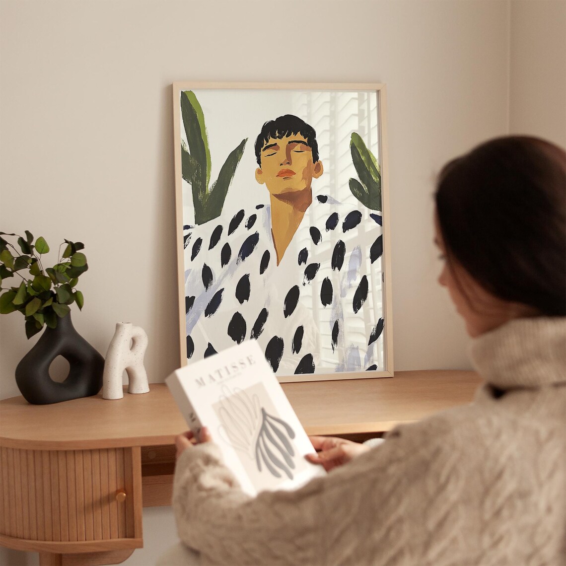 Abstract Men Print, Minimalist Contemporary Art - Image 5