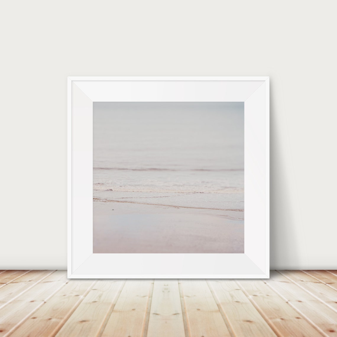 Cromer Beach Pastel Sunset Soft Ocean Waves Photography Print