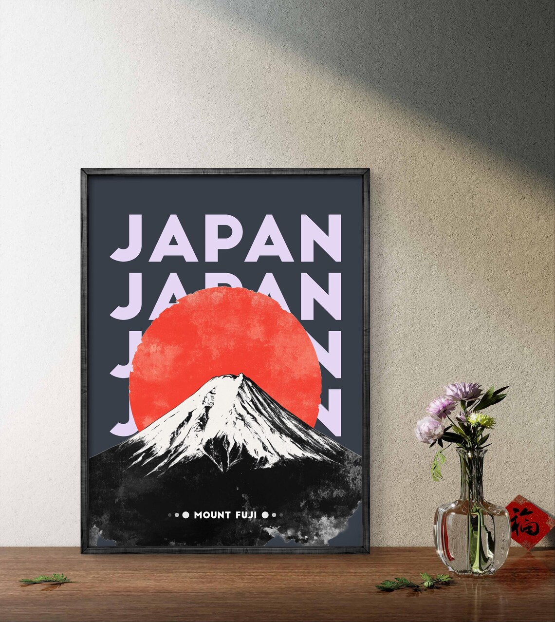 Mount Fuji Minimalist Japanese Travel Decor Poster - Image 3