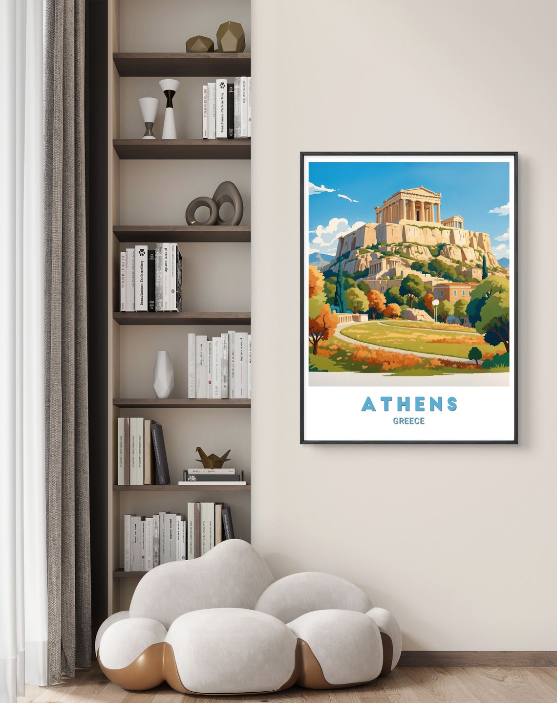 Athens Greece Acropolis Parthenon Ancient Citadel Travel Poster - Image 2
