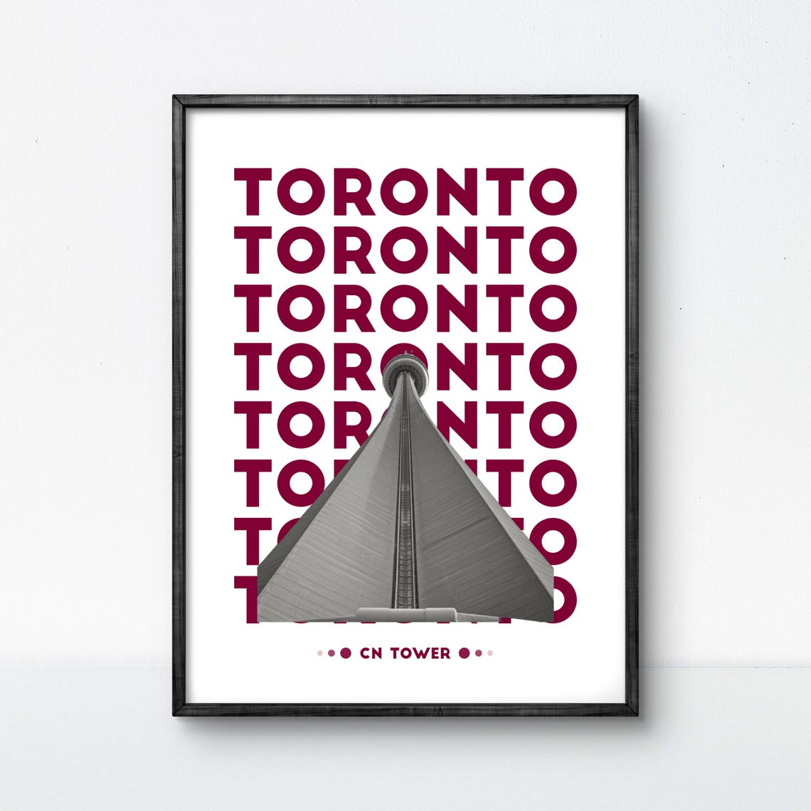 Toronto Cn Tower Poster Bold Modern Artwork For Skyline Enthusiasts And Urban Lovers Toronto Poster
