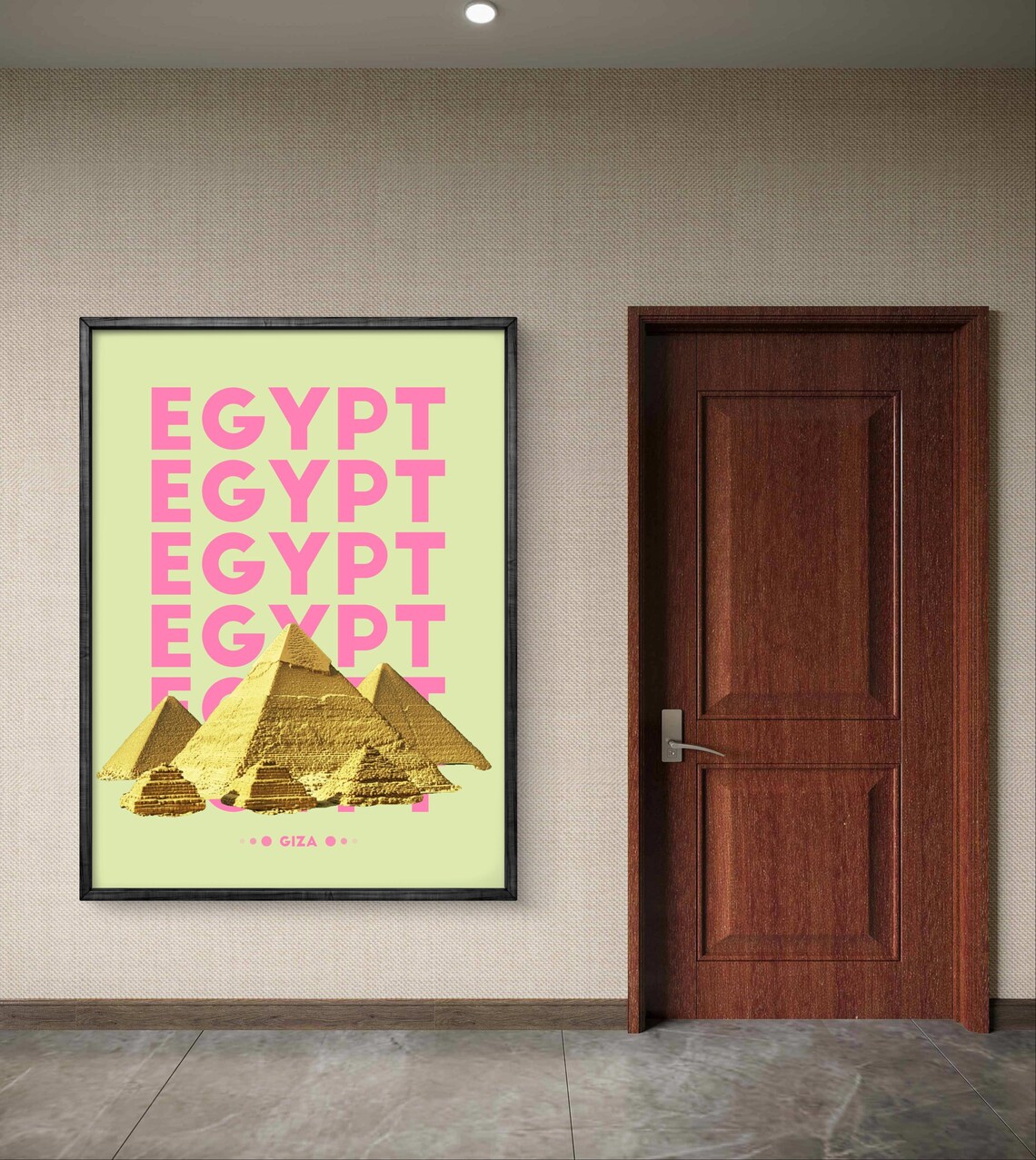 Egypt Pyramids Art Print, Giza Home Decor - Image 2