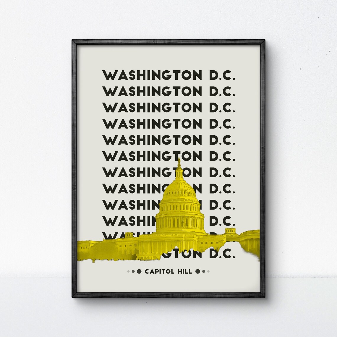 Washington DC Poster, Capitol Hill Travel Poster - Image 3