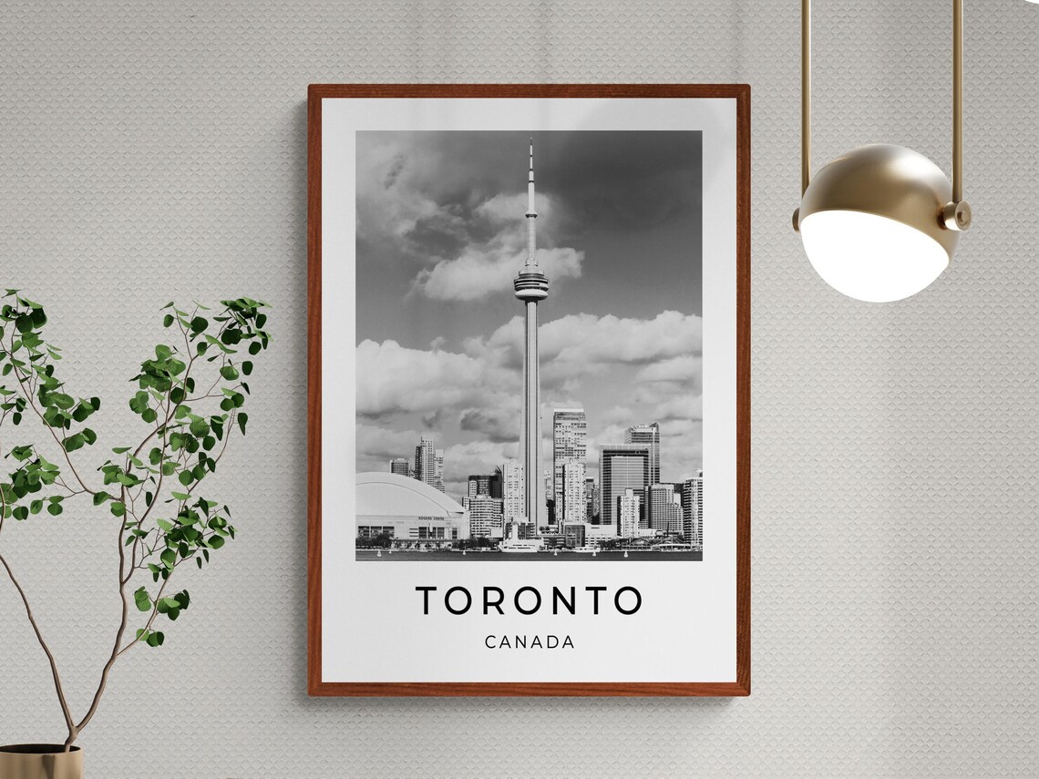 Toronto Canada CN Tower Skyline Waterfront Cityscape Travel Poster - Image 3