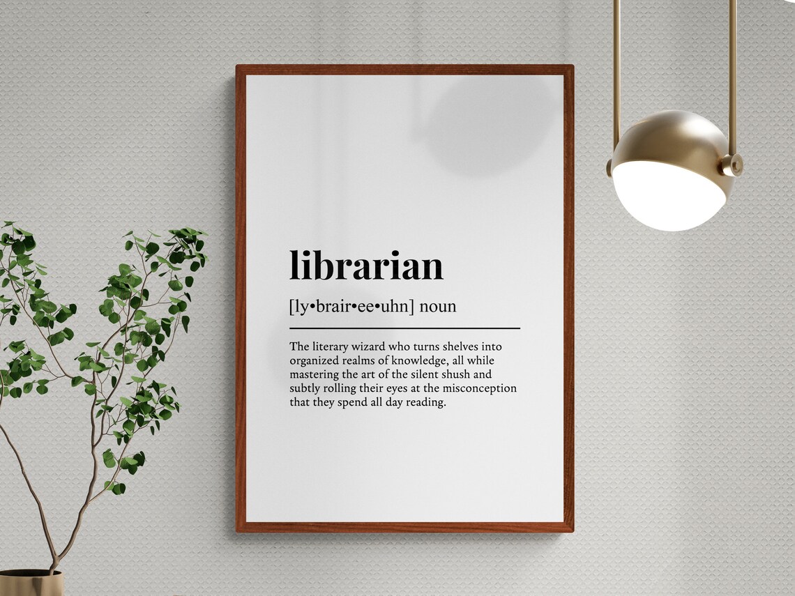 Librarian Funny Definition Art Print, Job Gift - Image 3