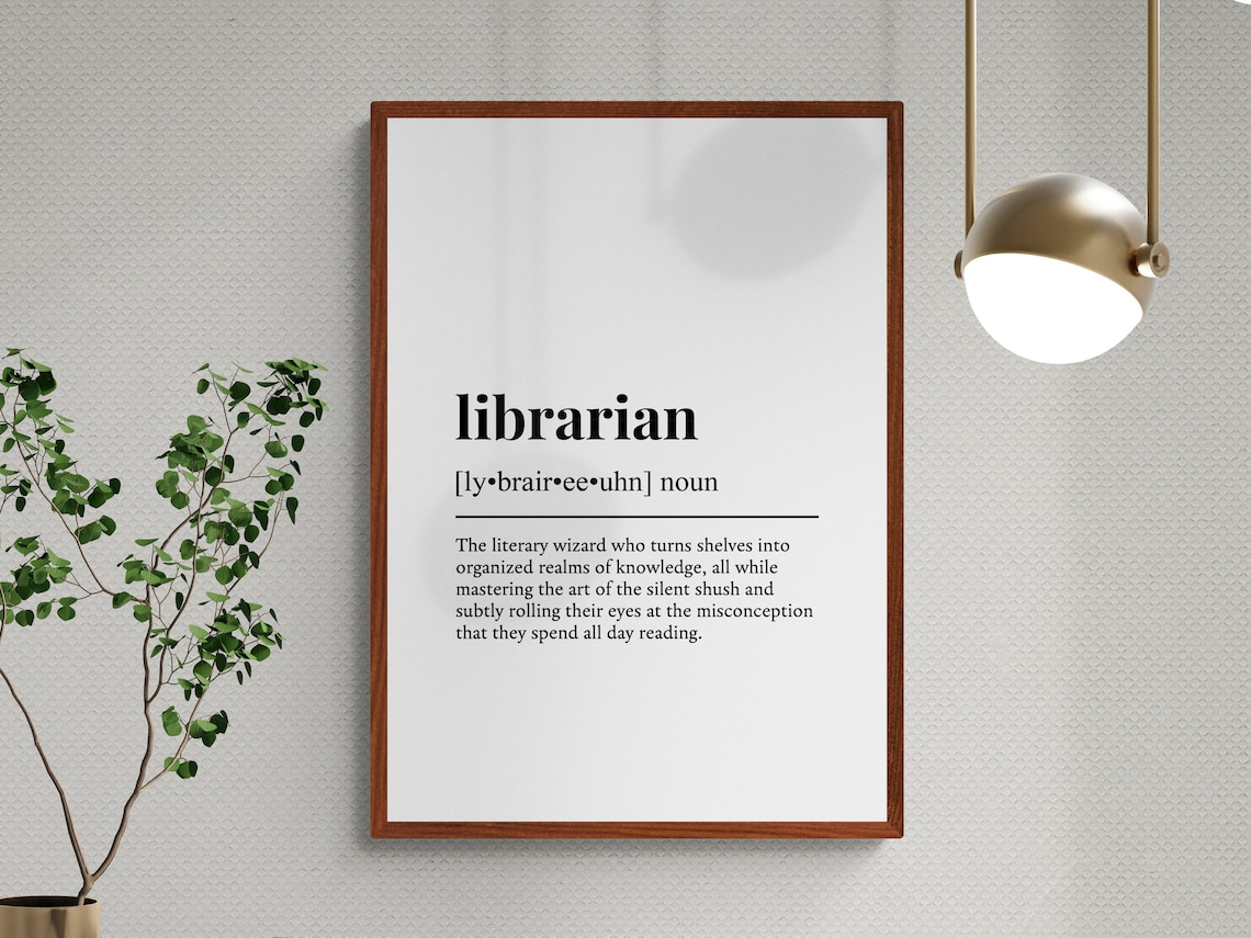 Librarian Funny Definition Poster, Job Humor - Image 3