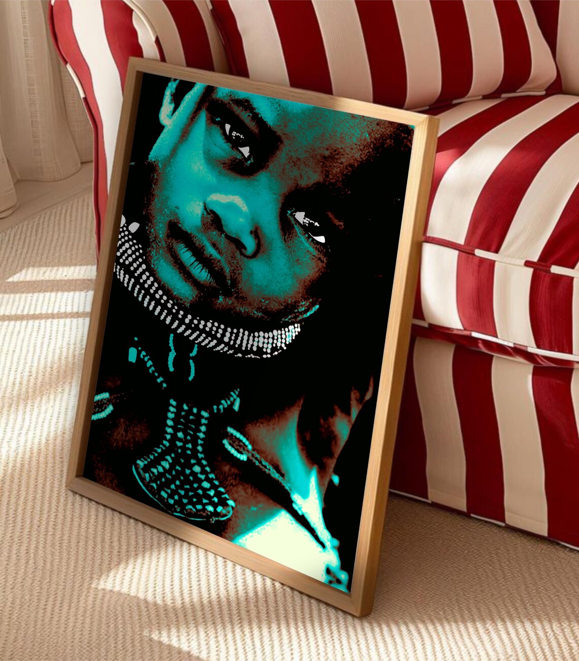 African Abstract Wall Art Print - Image 2