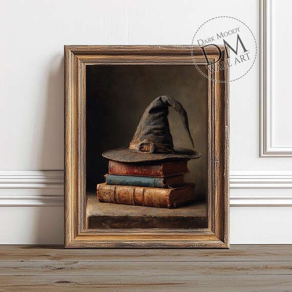 Witch Hat Vintage Halloween Art Print