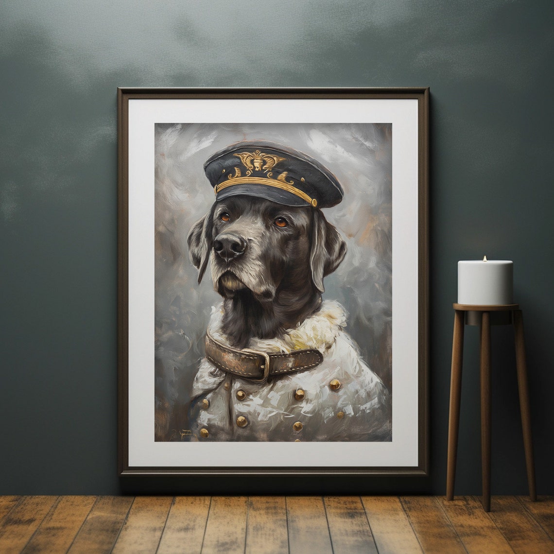 Salty Sea Dog Print Captain Dog Painting Kids Room Wall Art Nautical Childrens Room Decor Boys Room Decor - Image 6