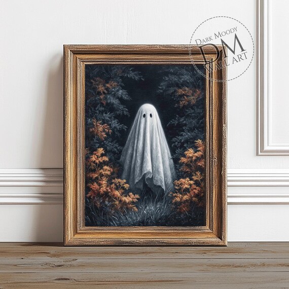 Forest Wall Art Spooky Halloween Gothic Print