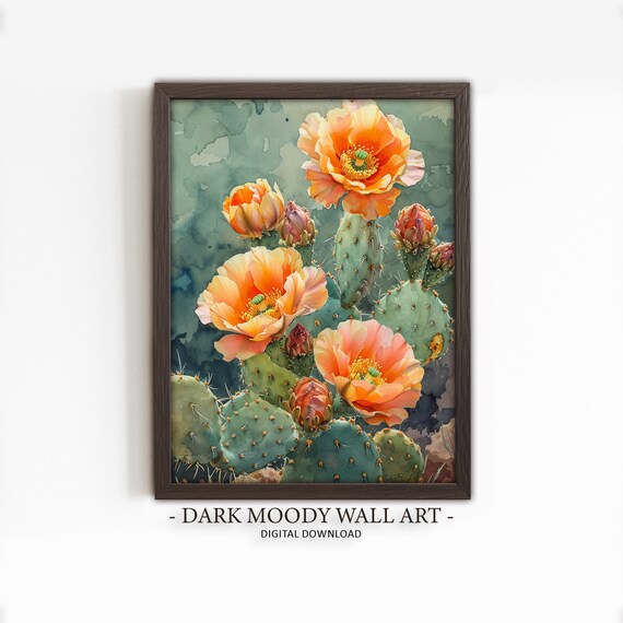 Mexican Cactus Flower Botanical Art Print