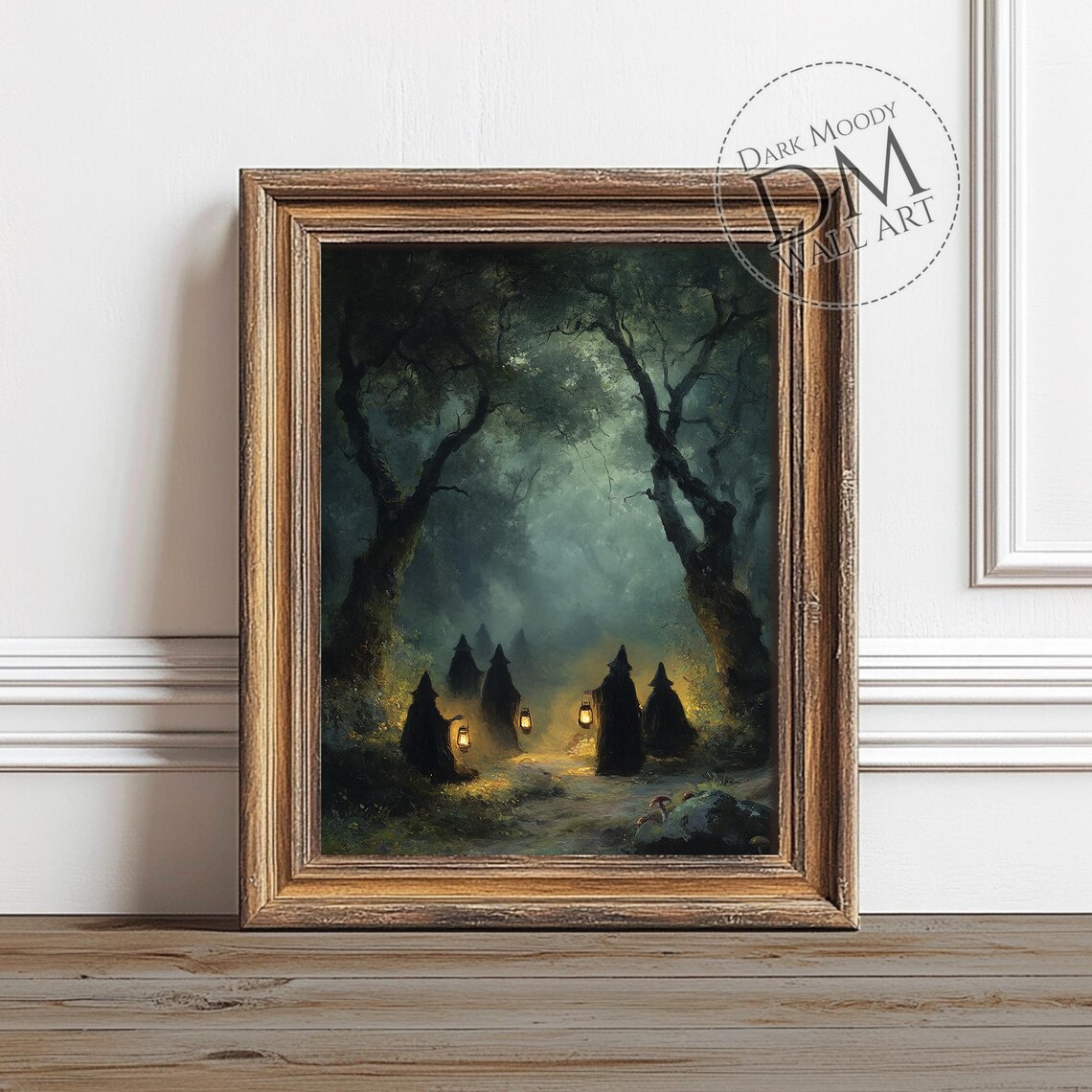 Halloween Witches Wall Art Salem Witch Coven Gothic Print