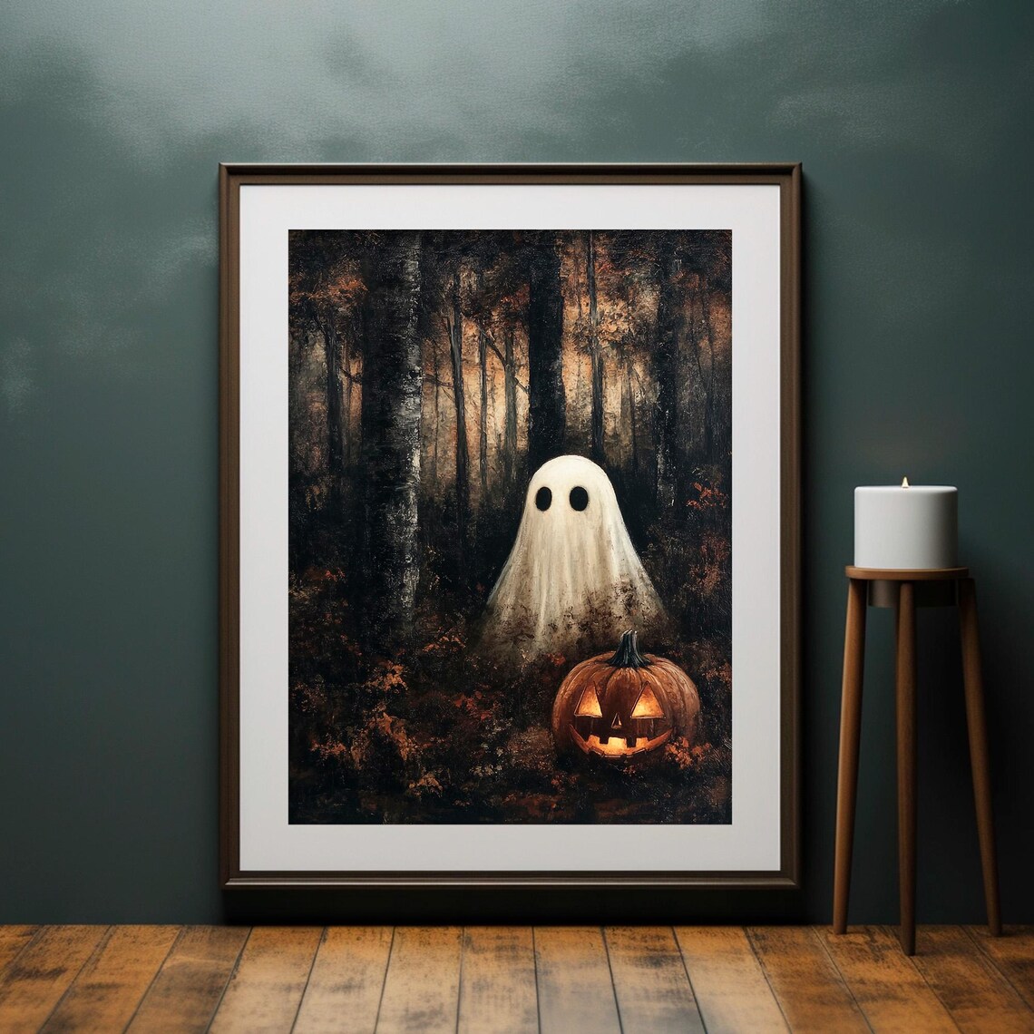 Ghost Print Halloween Art Print, Dark Cottagecore - Image 2