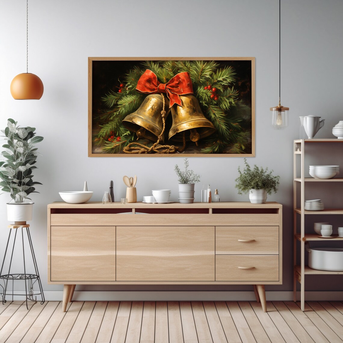 Rustic Christmas Jingle Bells, Vintage Holiday Art Print - Image 4