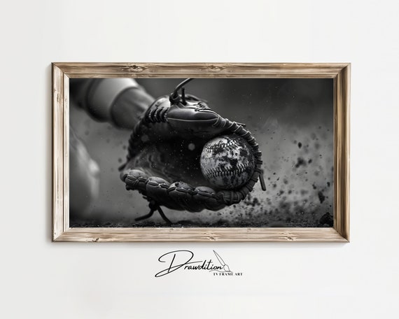 Baseball Frame Tv Art Frame Tv Art Baseball Mitt Frame Tv Art Baseball Ball In Frame Tv Art Baseball Player Art Baseballer