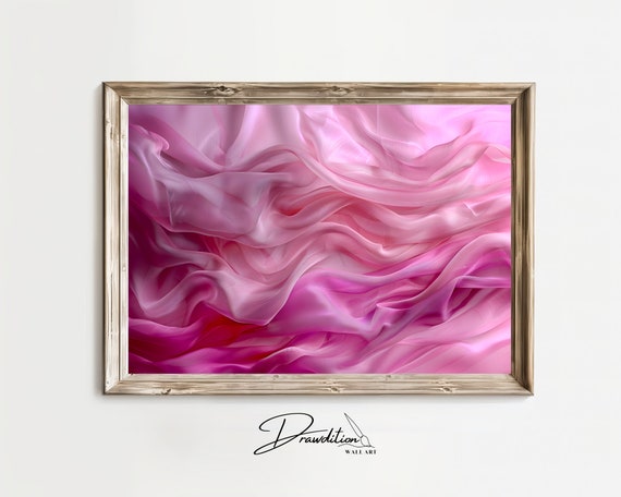 Pink Abstract Wall Art Pink Abstract Print Pink Art Contemporary Art Poster Pink Abstract Artwork Fashion Decor