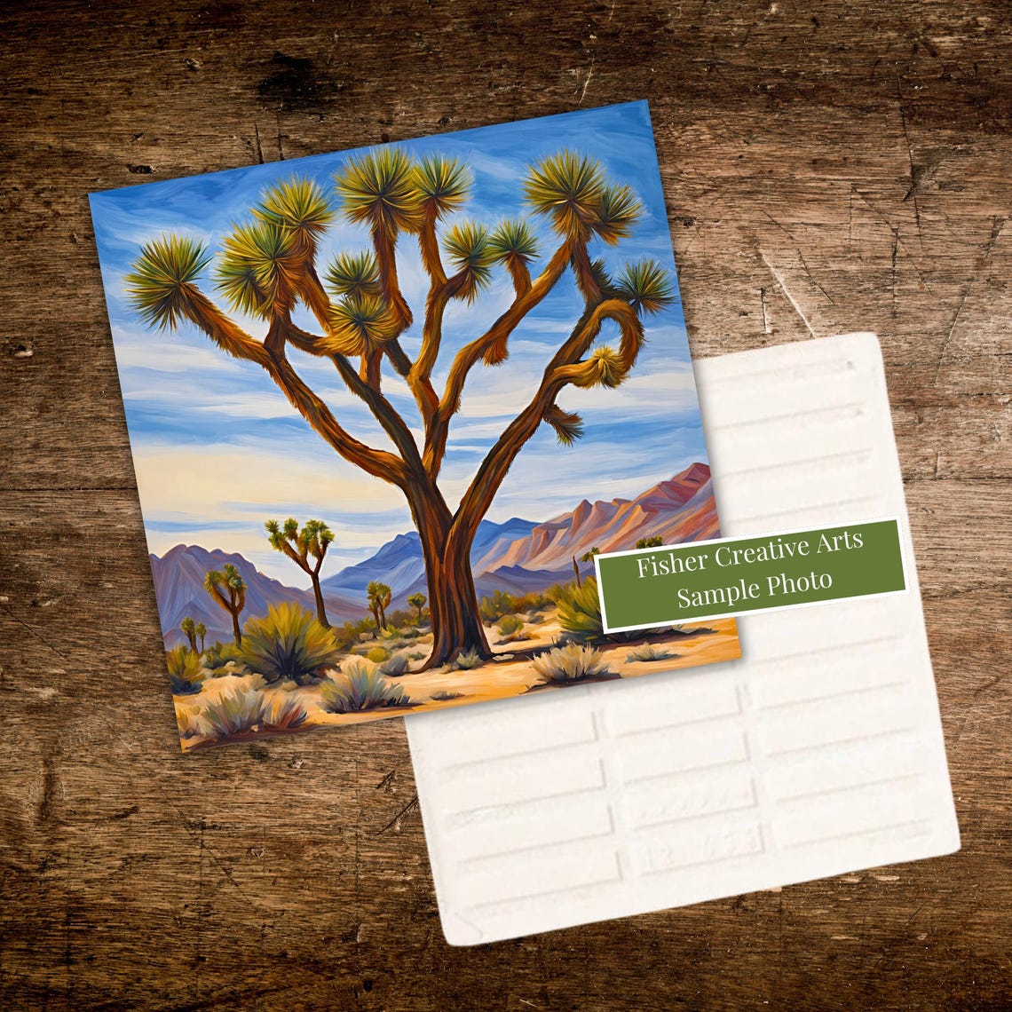 Desert Southwest Joshua Tree Ceramic Tile Southwestern Decor Wall Art Decor Trivet Option Mojave Desert Painting Wall Art - Image 3