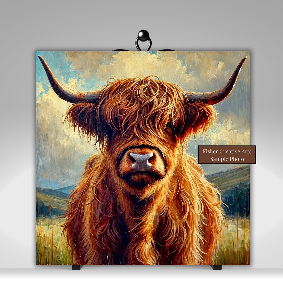 Highland Cow Art Print, Scottish Farm Animal Decor - Image 5