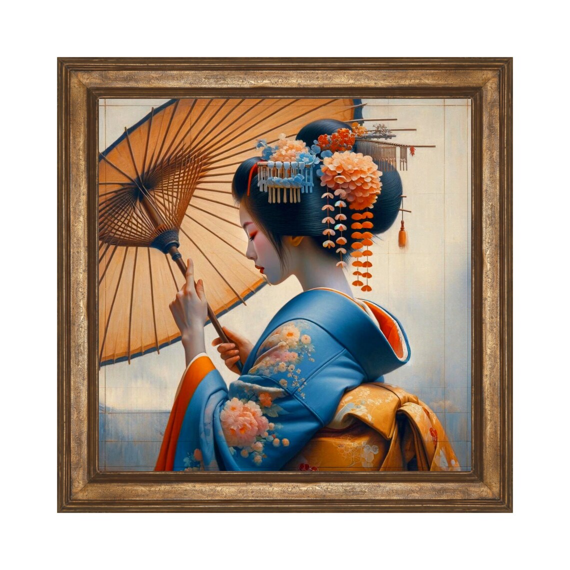 Japanese Geisha Vintage Asian Wall Art Poster - Image 3