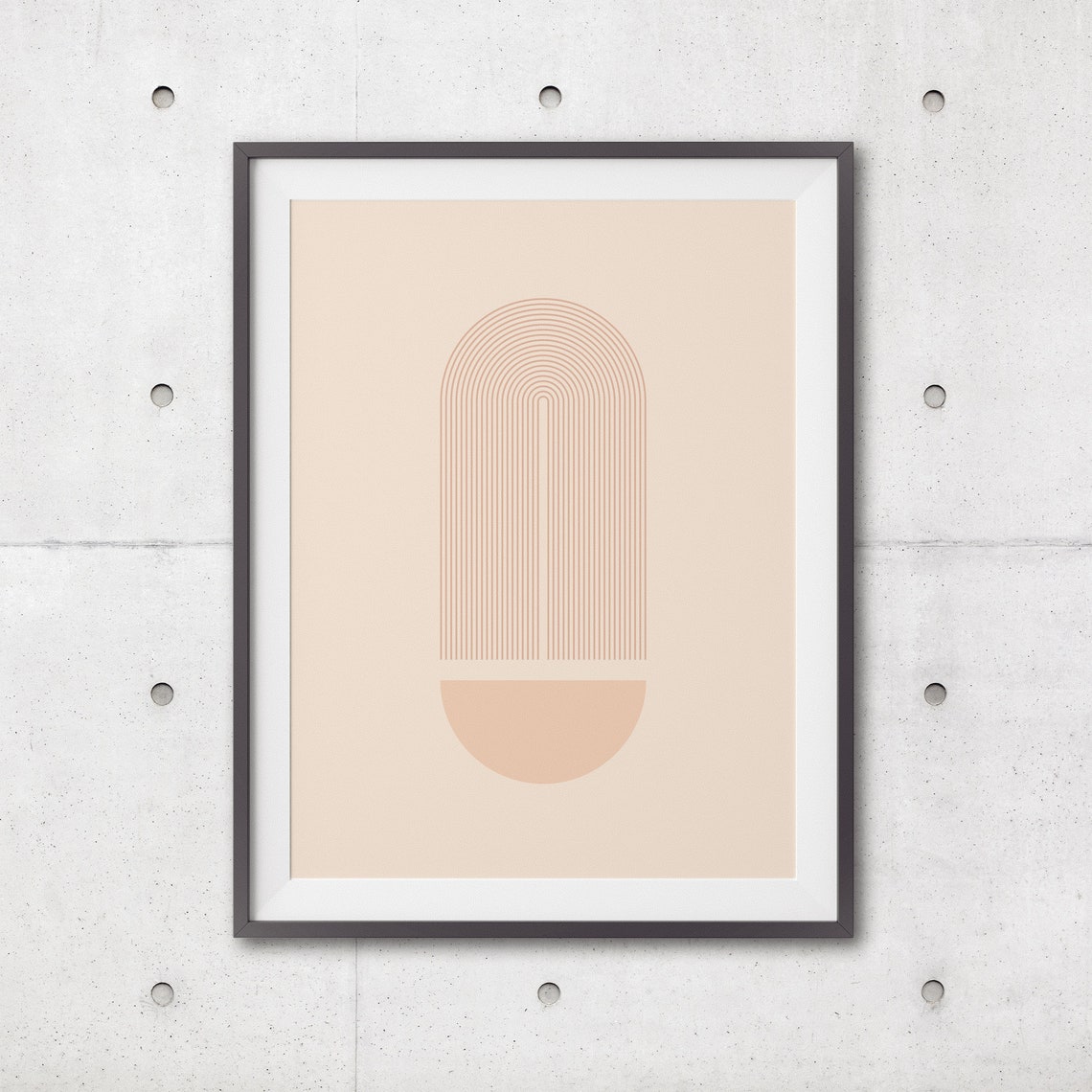 Boho Art Abstract Art Print Neutral Wall Art Modern Boho Print Geometric Wall Art Boho Print Decor Minimalist Print - Image 3