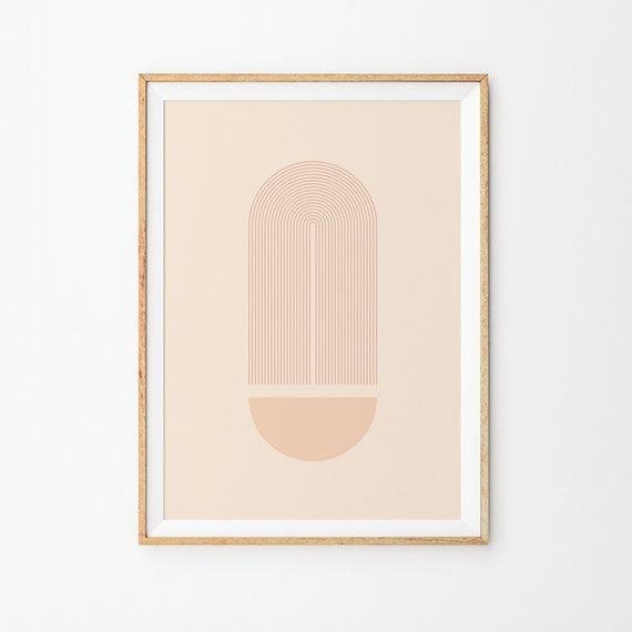 Boho Art Abstract Art Print Neutral Wall Art Modern Boho Print Geometric Wall Art Boho Print Decor Minimalist Print