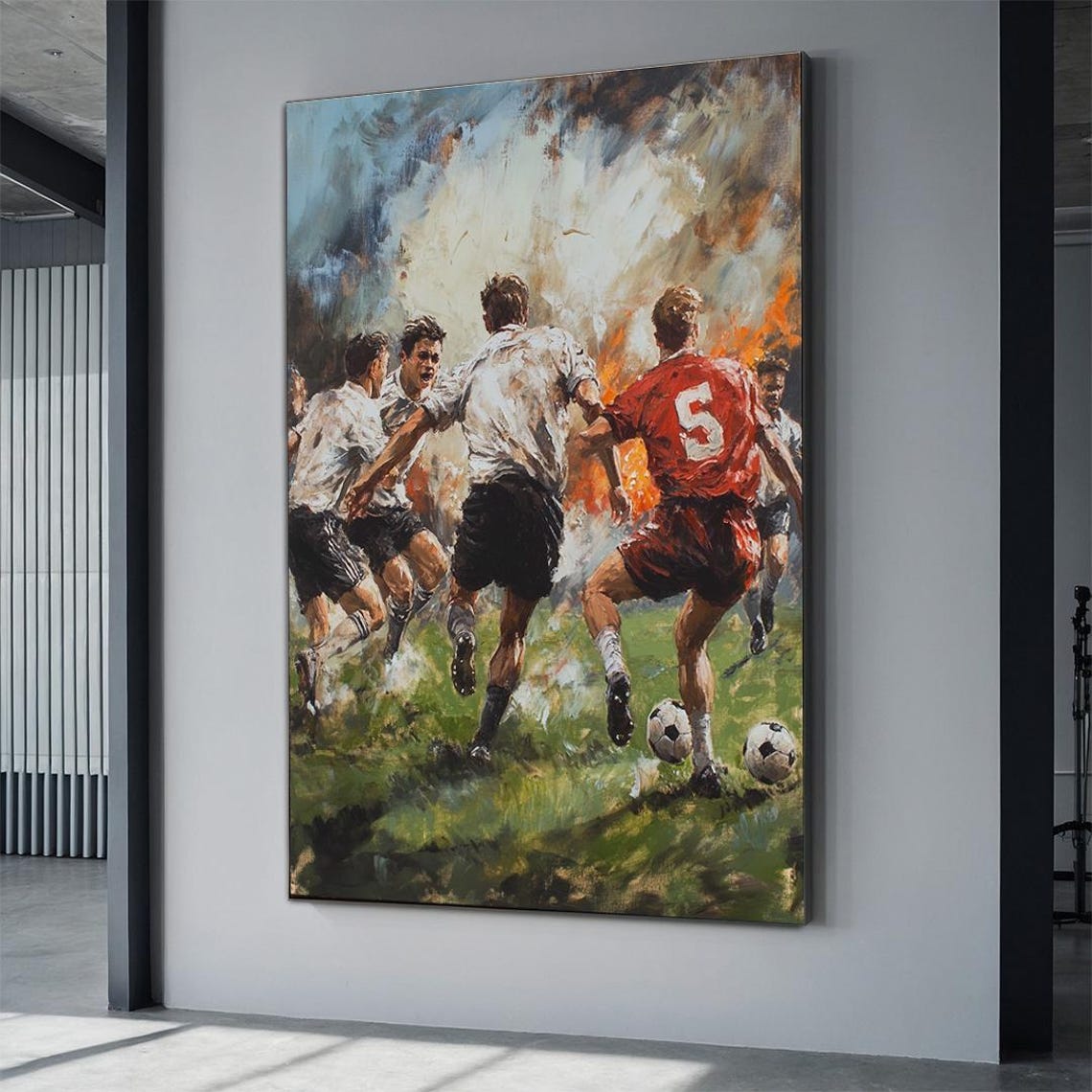 Football Prints Football Wall Art Prints Boys Bedroom Soccer Football Poster Gift For Son Gift For Boys Bedroom