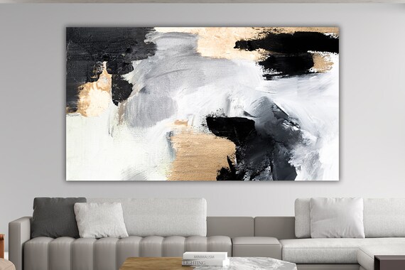 Modern Abstract Lines Painting Paint Textured Print Colorful Abstract Print Line S Art