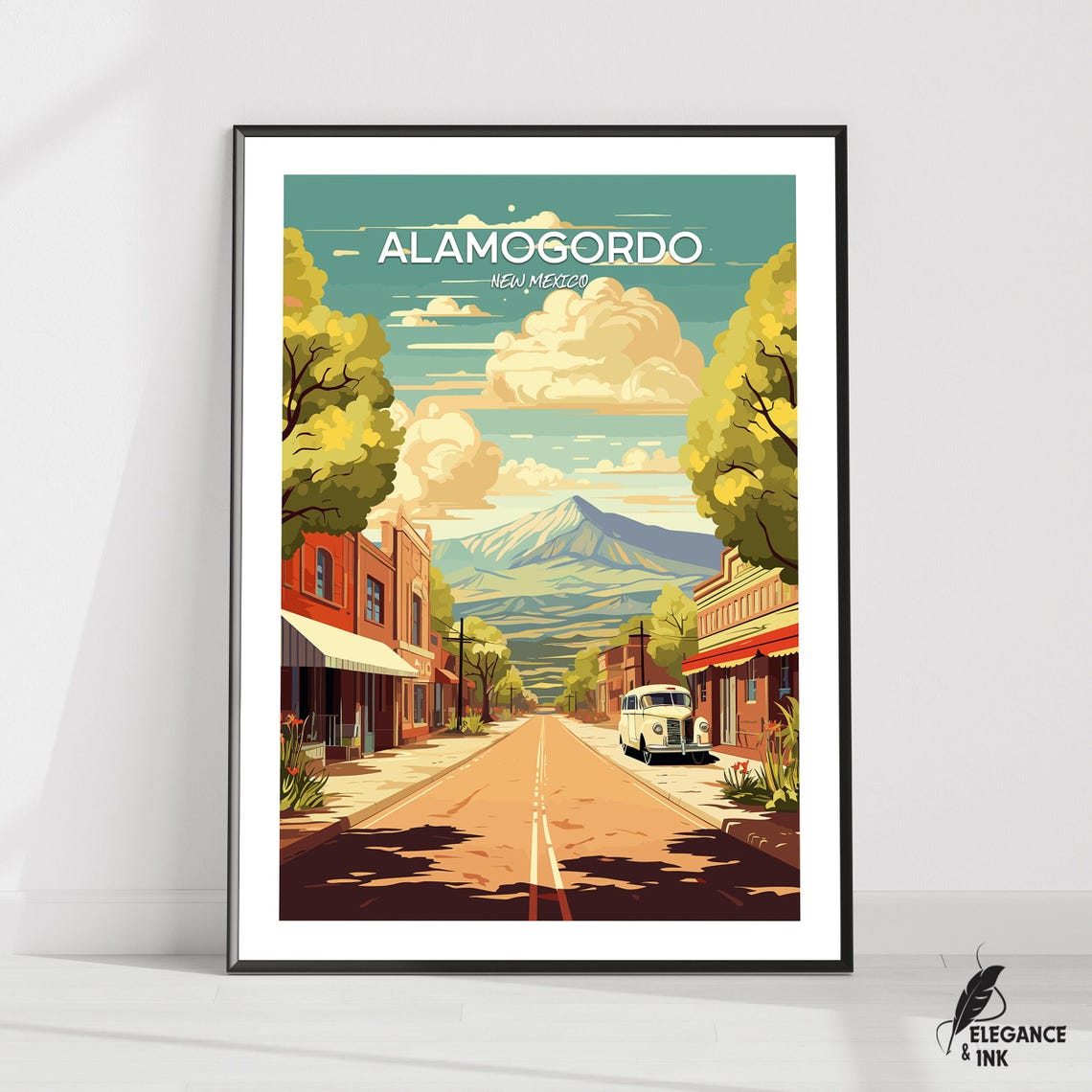Alamogordo Travel Print Wall Artalamogordo Minimalist Painting Home Decoralamogordo City Photomodern Poster Artwork