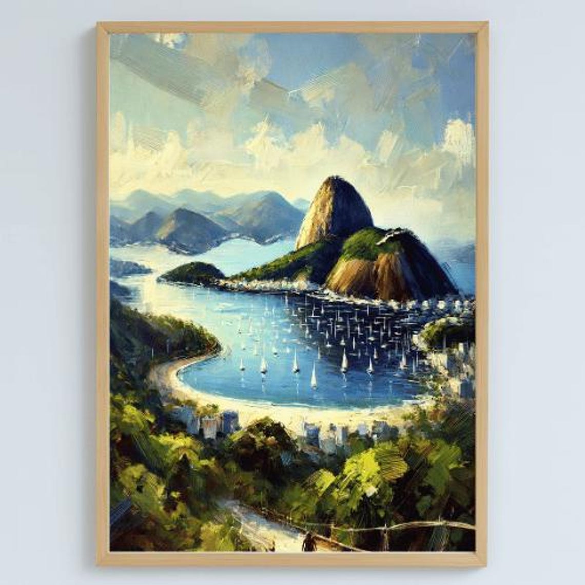 Sugarloaf Rio Impressionist Art Print