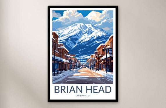Brian Travel Poster Wall Art Print United States Home Decor Gift North America Illustration