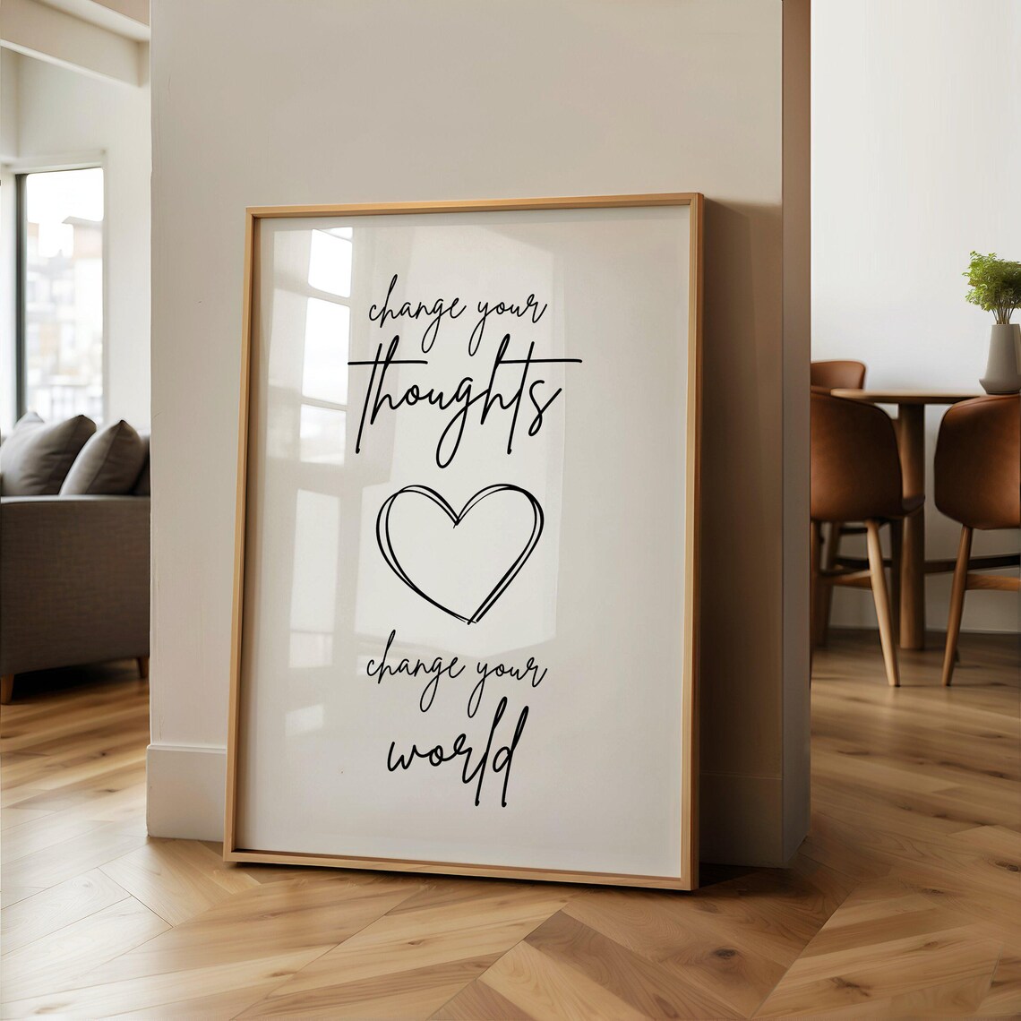 Change Your Thoughts, Change Your World Art Print - Image 4