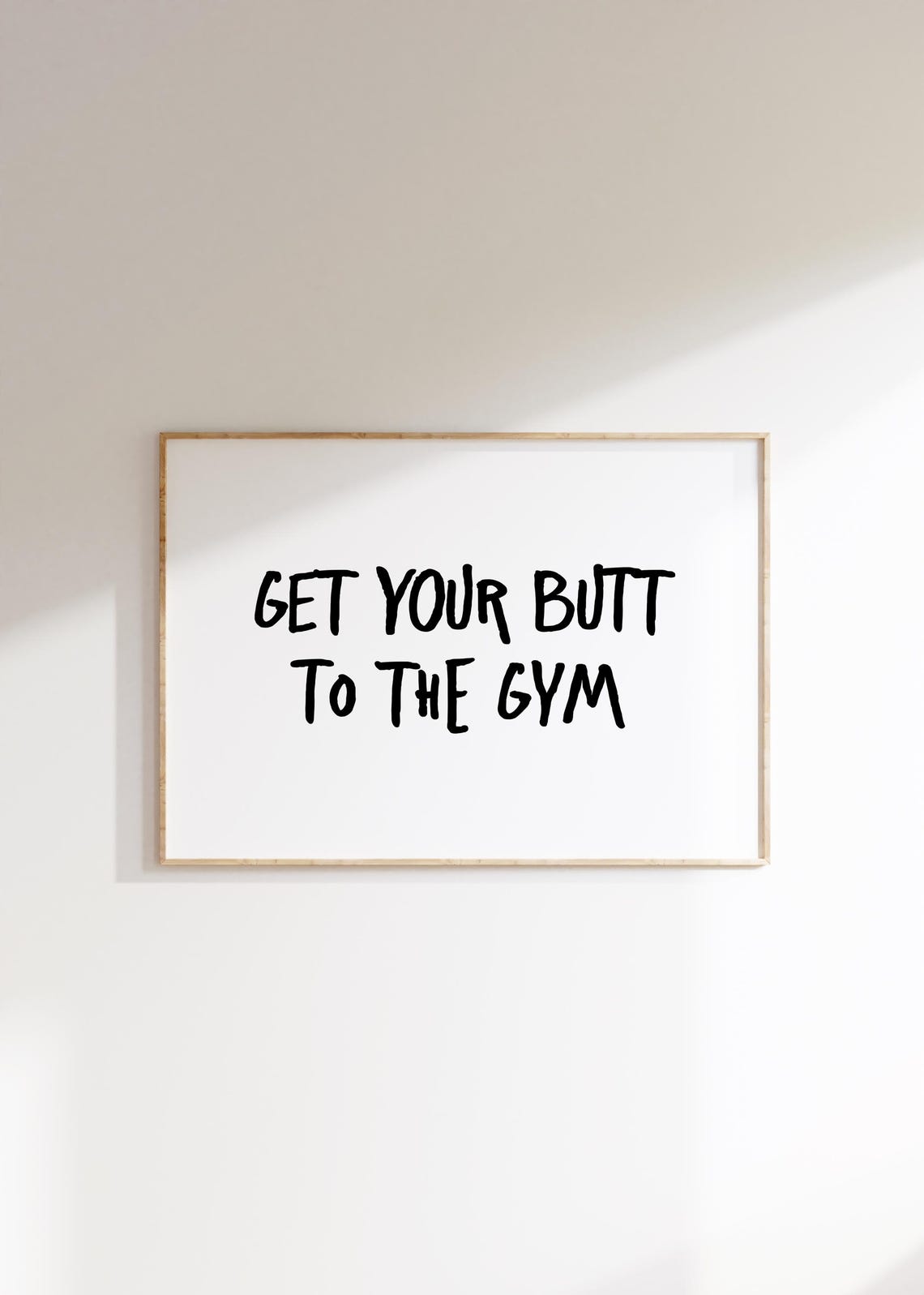 Funny Gym Quote Poster, Trendy Dorm Room Art