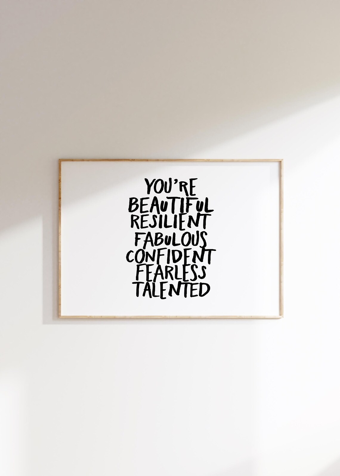 You Are Affirmation Print Amazing Positive Affirmations Poster Funky Wall Art Kids Minimalist Decor