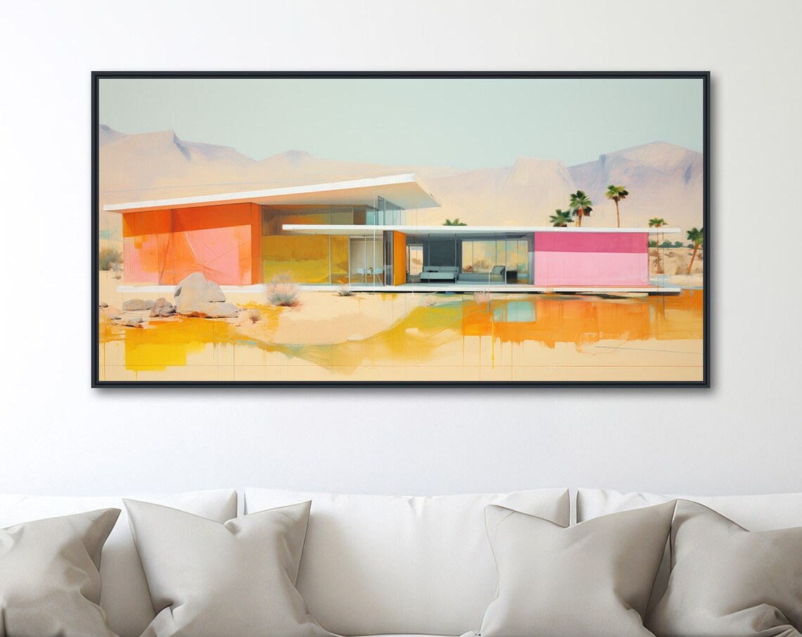 Palm Springs Mid-Century Architecture Desert Art Print