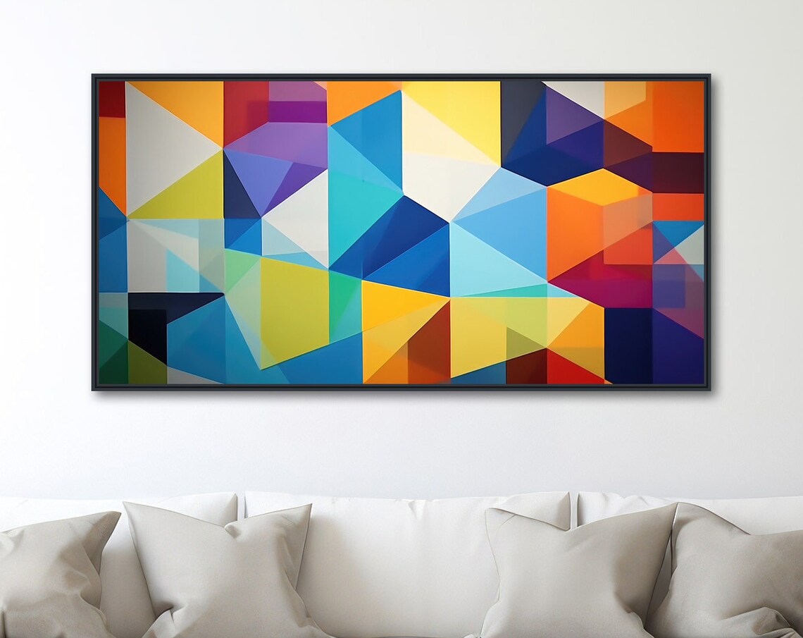 Geometric Jazz, Modern Abstract Wall Art Print