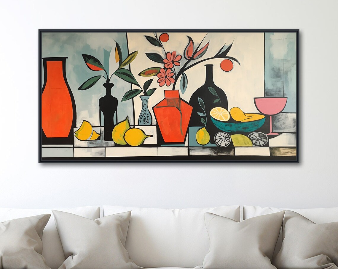 Mid-Century Botanical Still Life, Palm Springs Boho Art Print