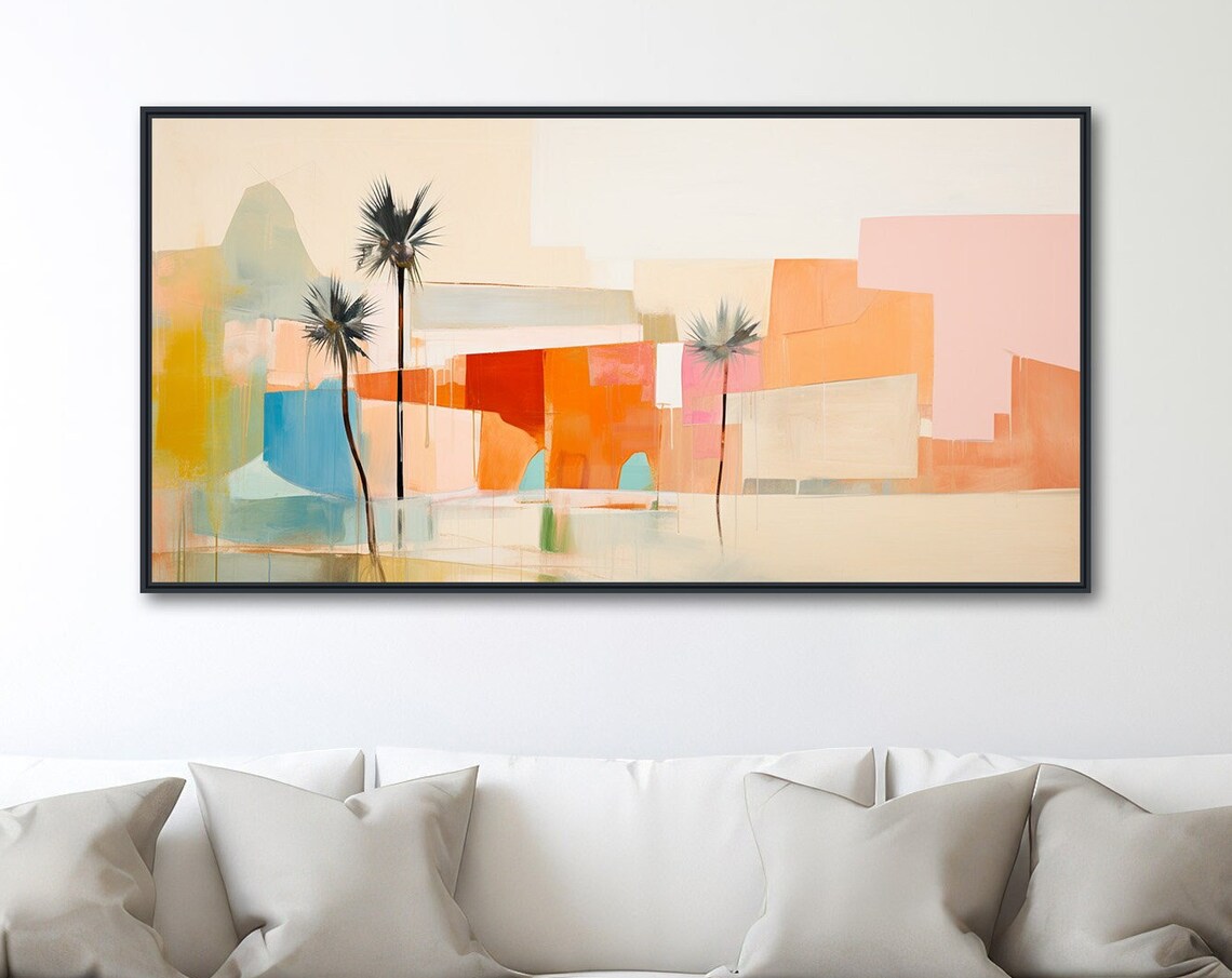 Palm Springs Mid-Century Retro Architecture Art Print