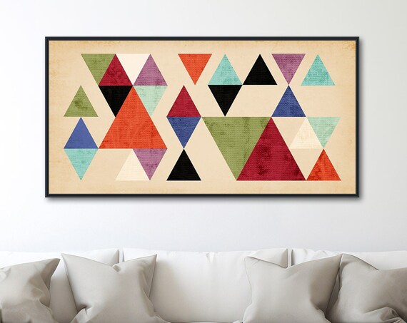 Tangent Mid-Century Geometric Abstract Art Print