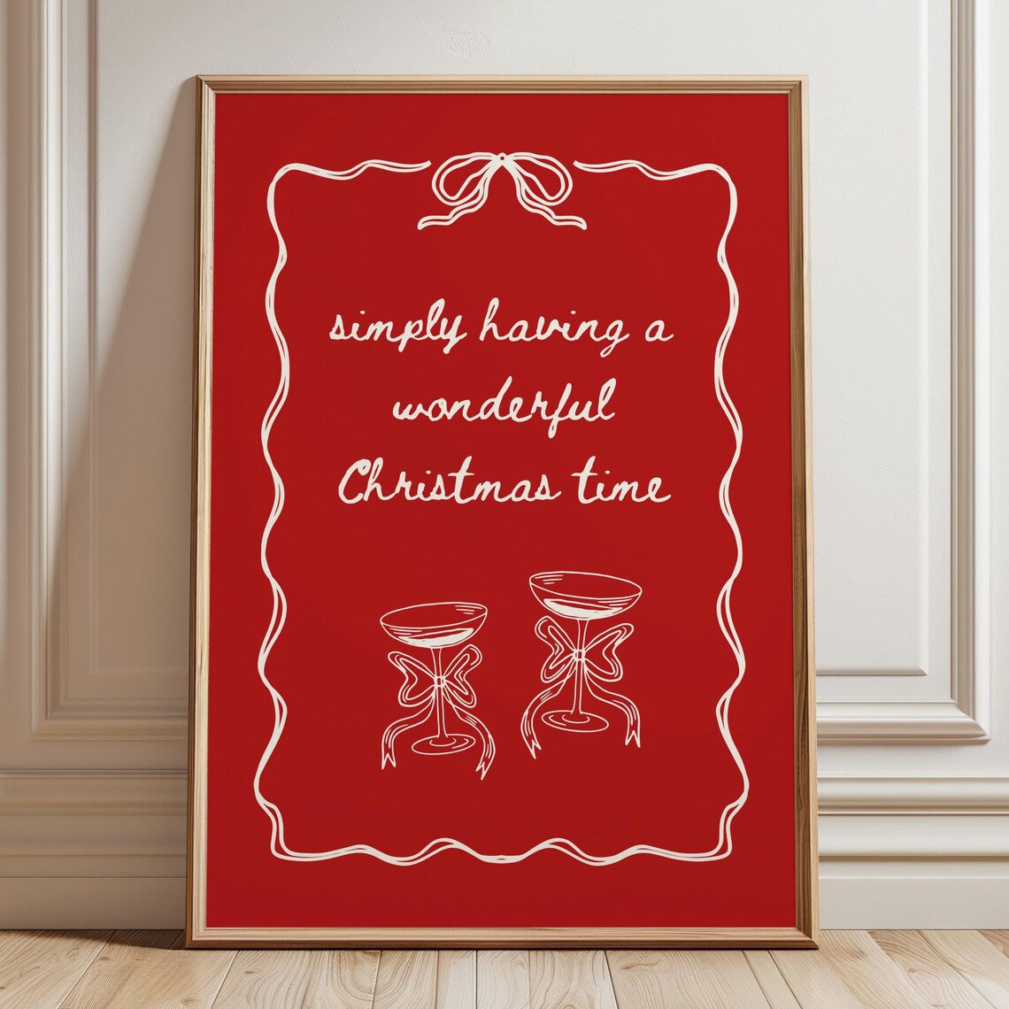 Christmas Time Coquette Festive Quote Art - Image 3