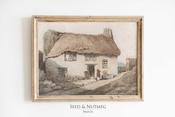 Farmhouse Decor Vintage Landscape Print Neutral Art Print Art 313