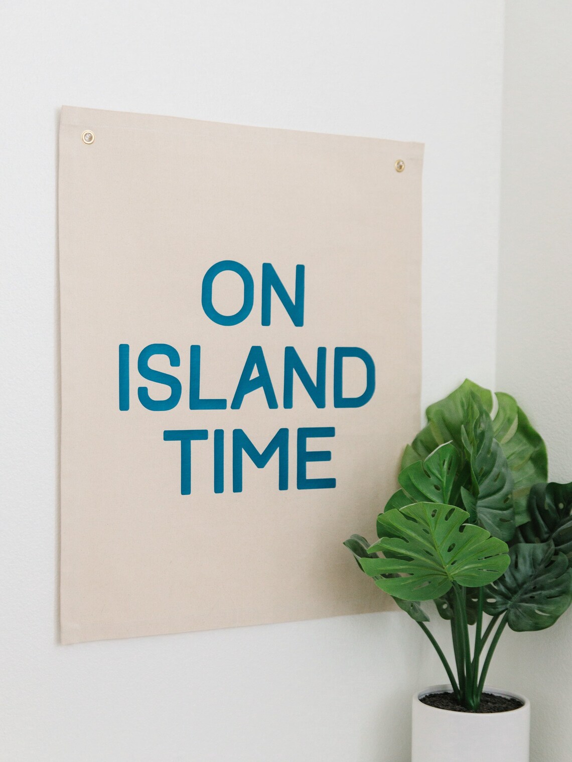 On Island Time Tropical Nursery Coastal Wall Art - Image 2