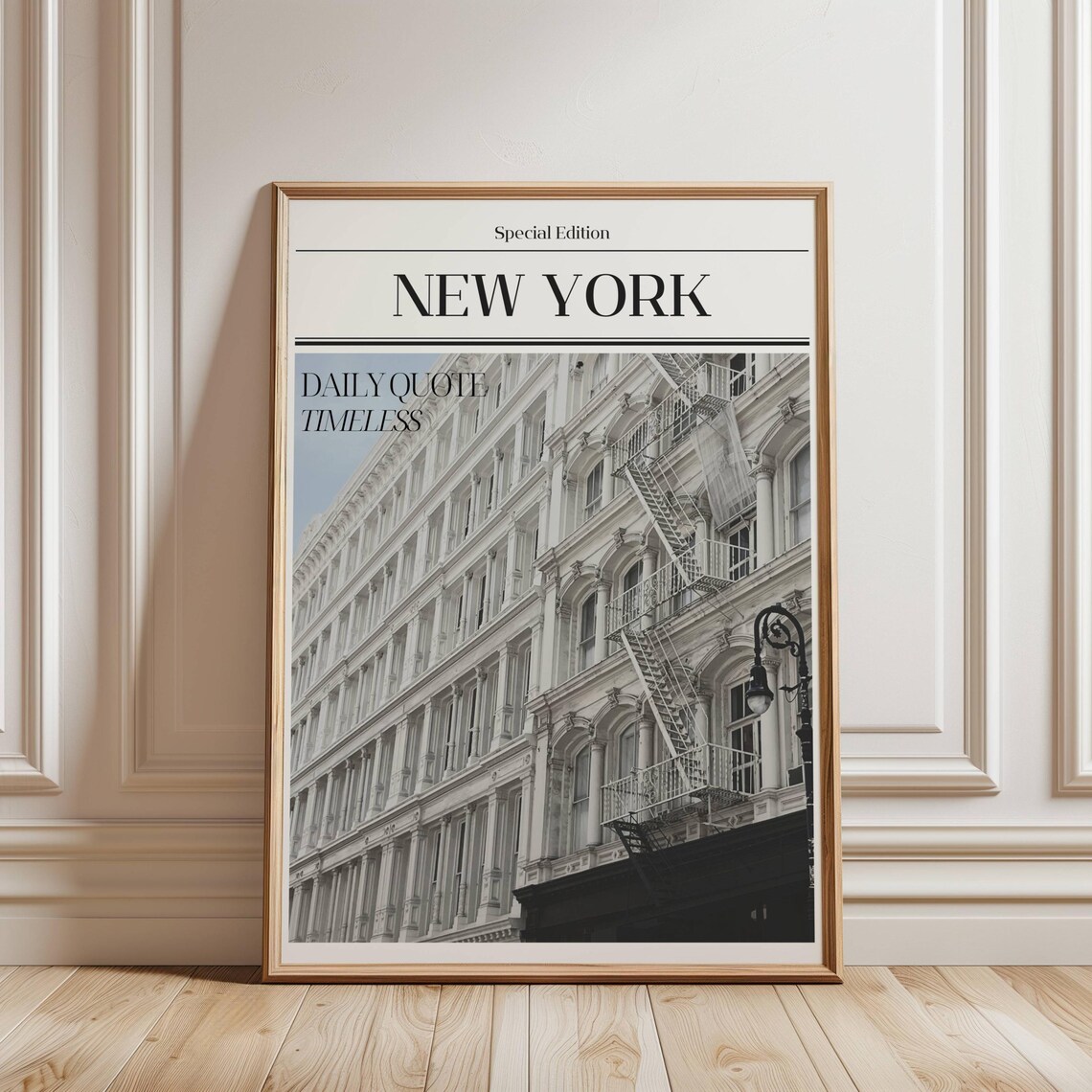 New York Fire Escape Special Edition Manhattan City Street Poster