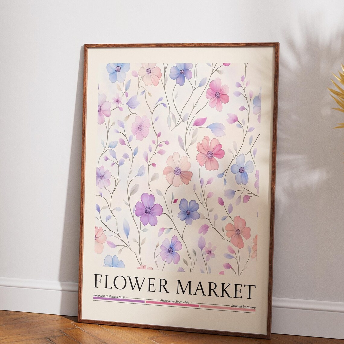Flower Market, Modern Abstract Floral Poster