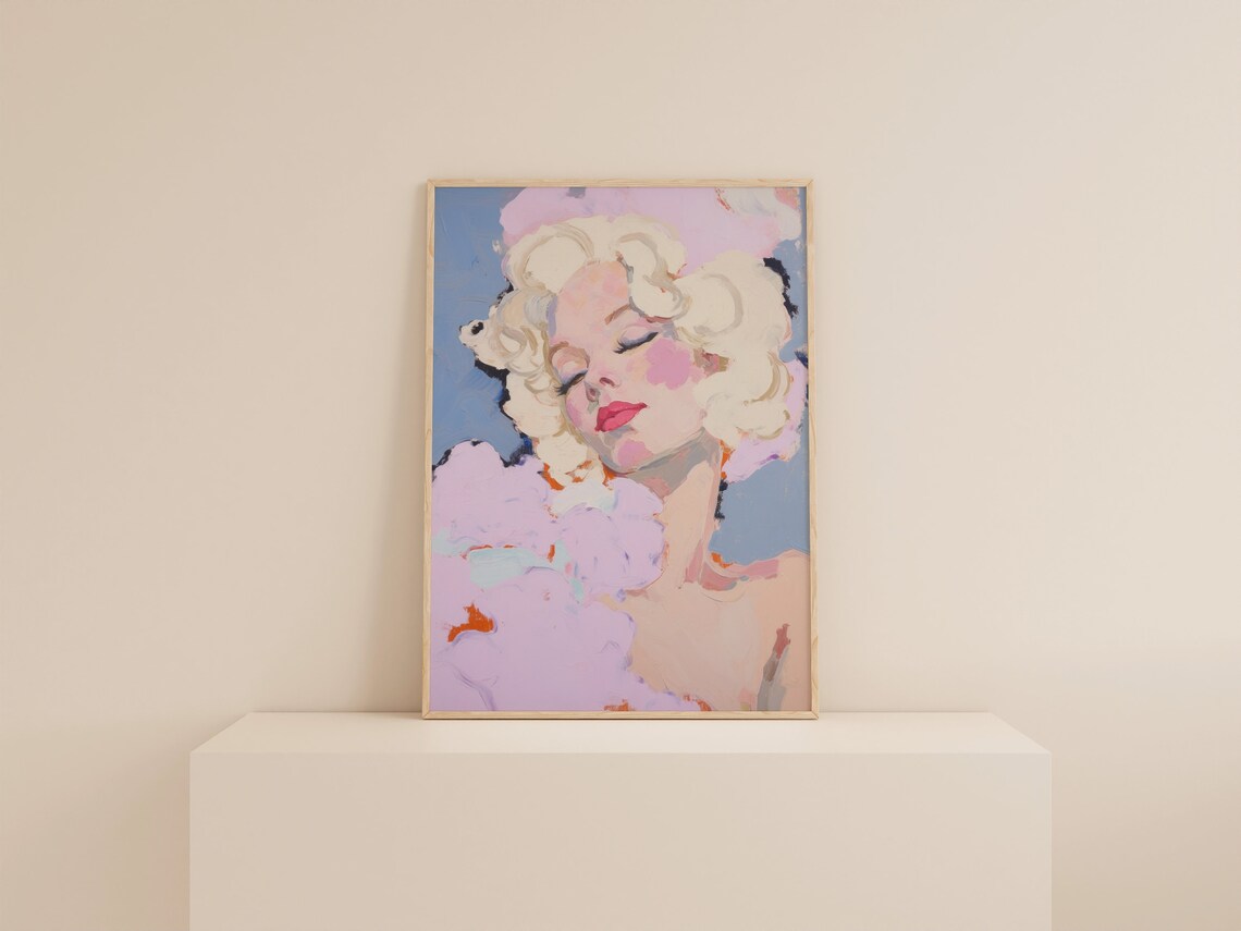 Girly Pop Art Print, Retro Apartment Bathroom Decor - Image 2